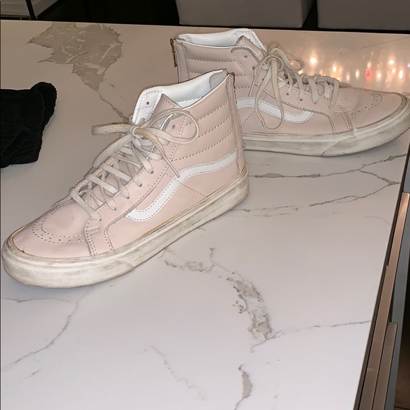 baby pink sk8 hi vans